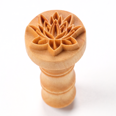 MKM Blooming Lotus 2.5cm wood stamp